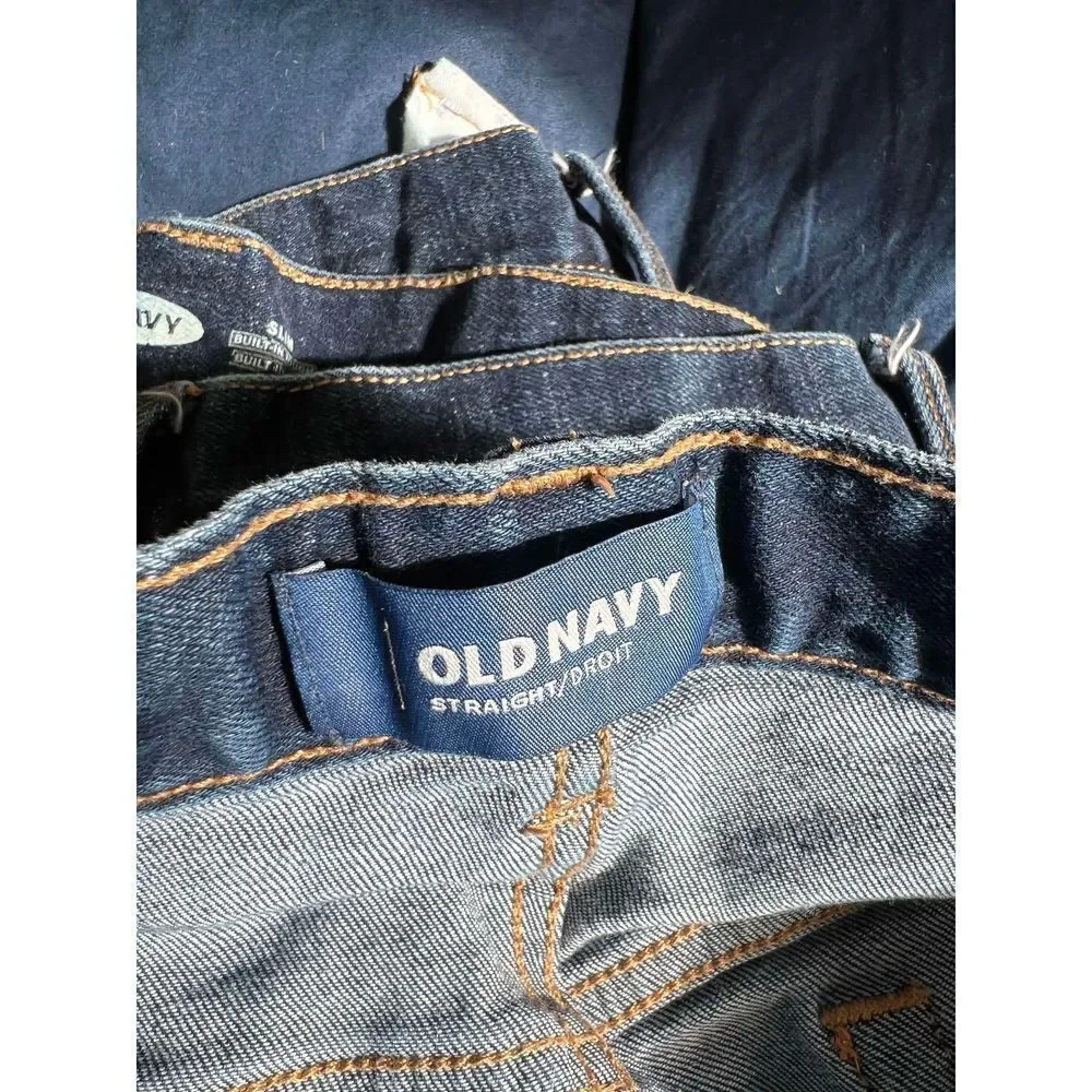 Old Navy straight dark wash boy’s jeans 16 Husky